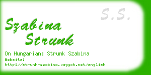 szabina strunk business card